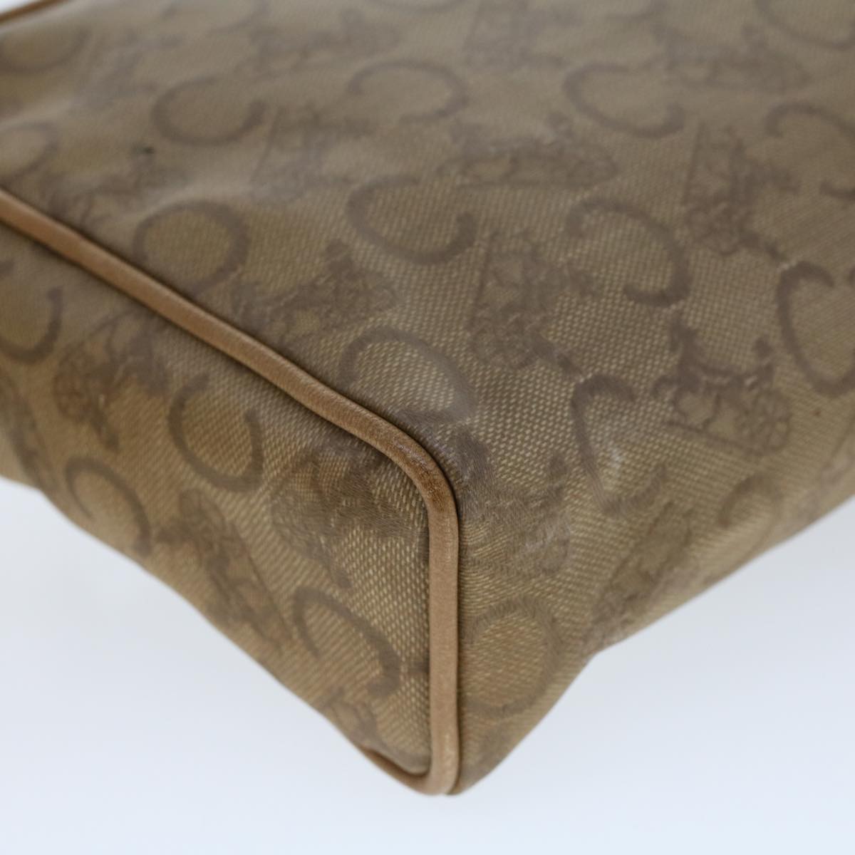 Celine C Macadam Canvas Clutch Bag Beige  bs5459