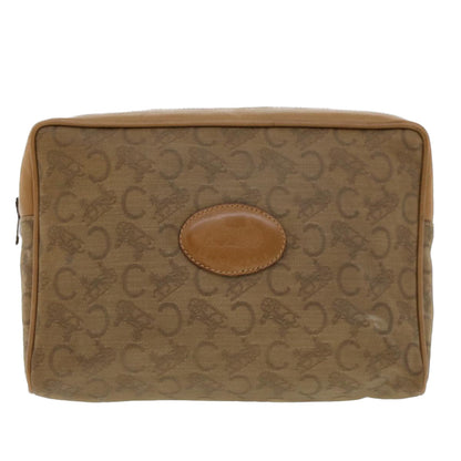 Celine C Macadam Canvas Clutch Bag Beige  bs5459