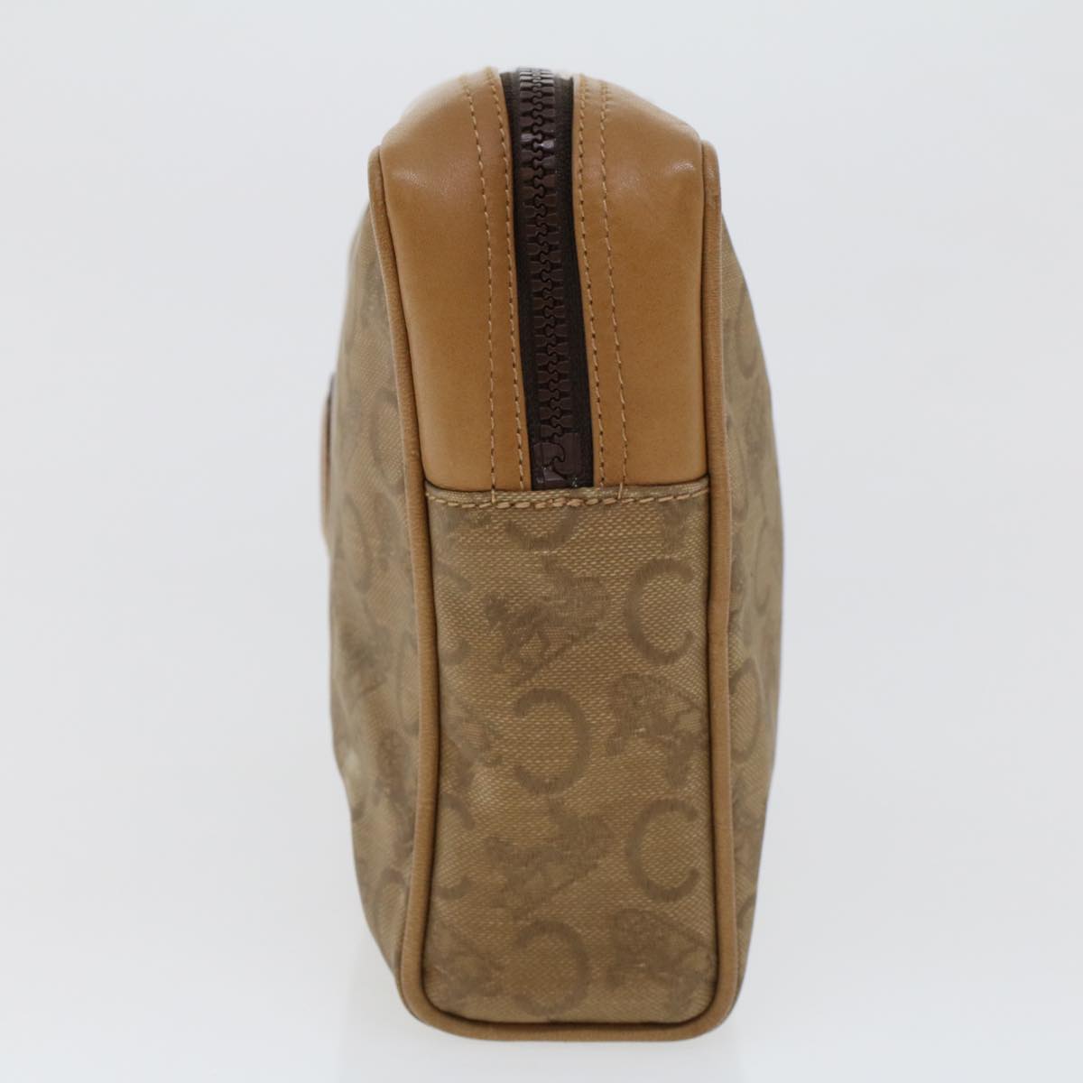 Celine C Macadam Canvas Clutch Bag Beige  bs5459
