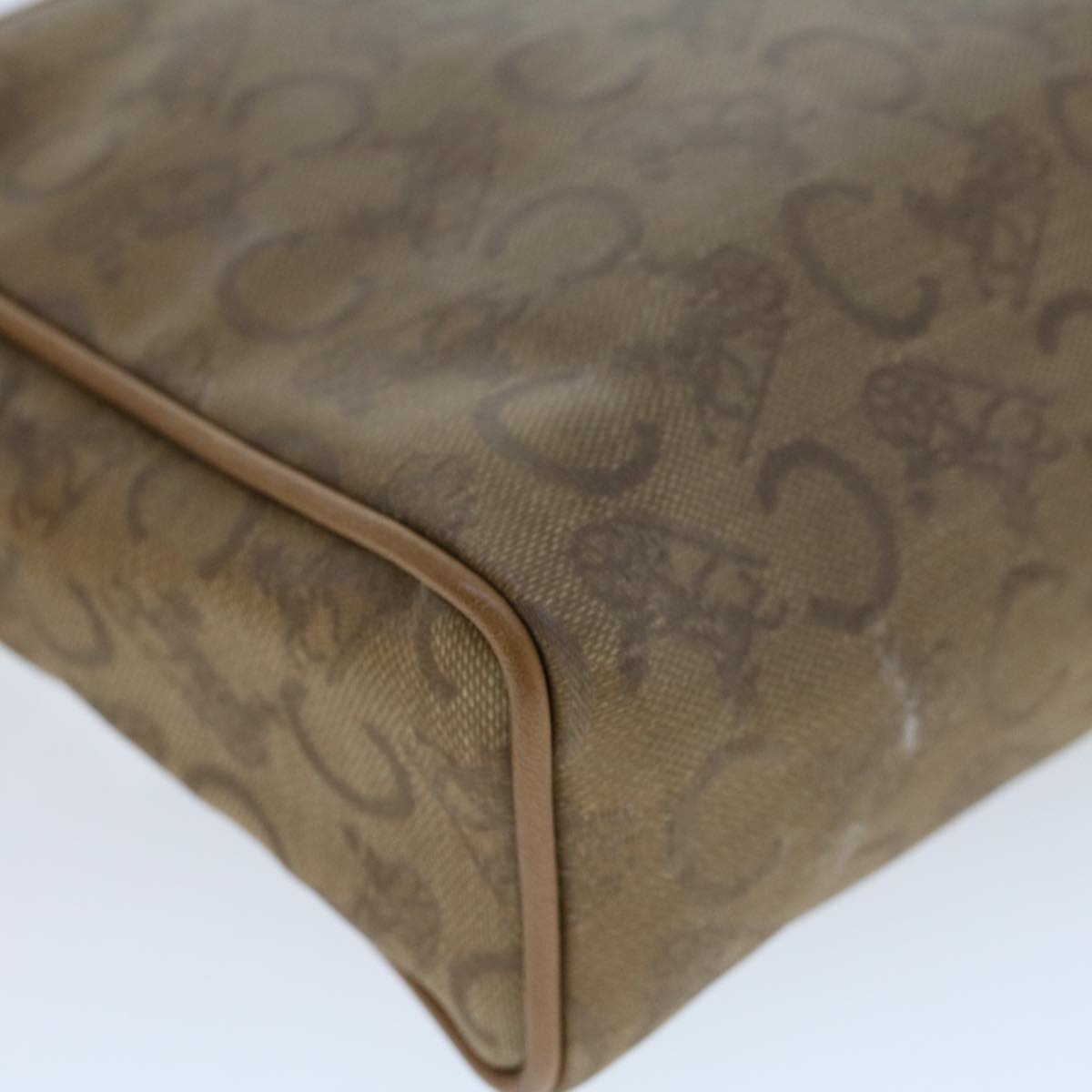 Celine C Macadam Canvas Clutch Bag Beige  bs5459