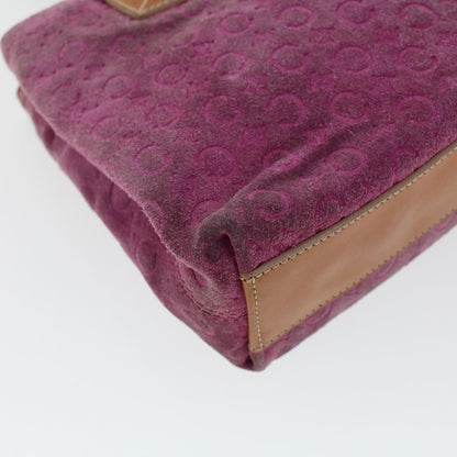 Celine C Macadam Canvas Hand Bag Pink  bs5460