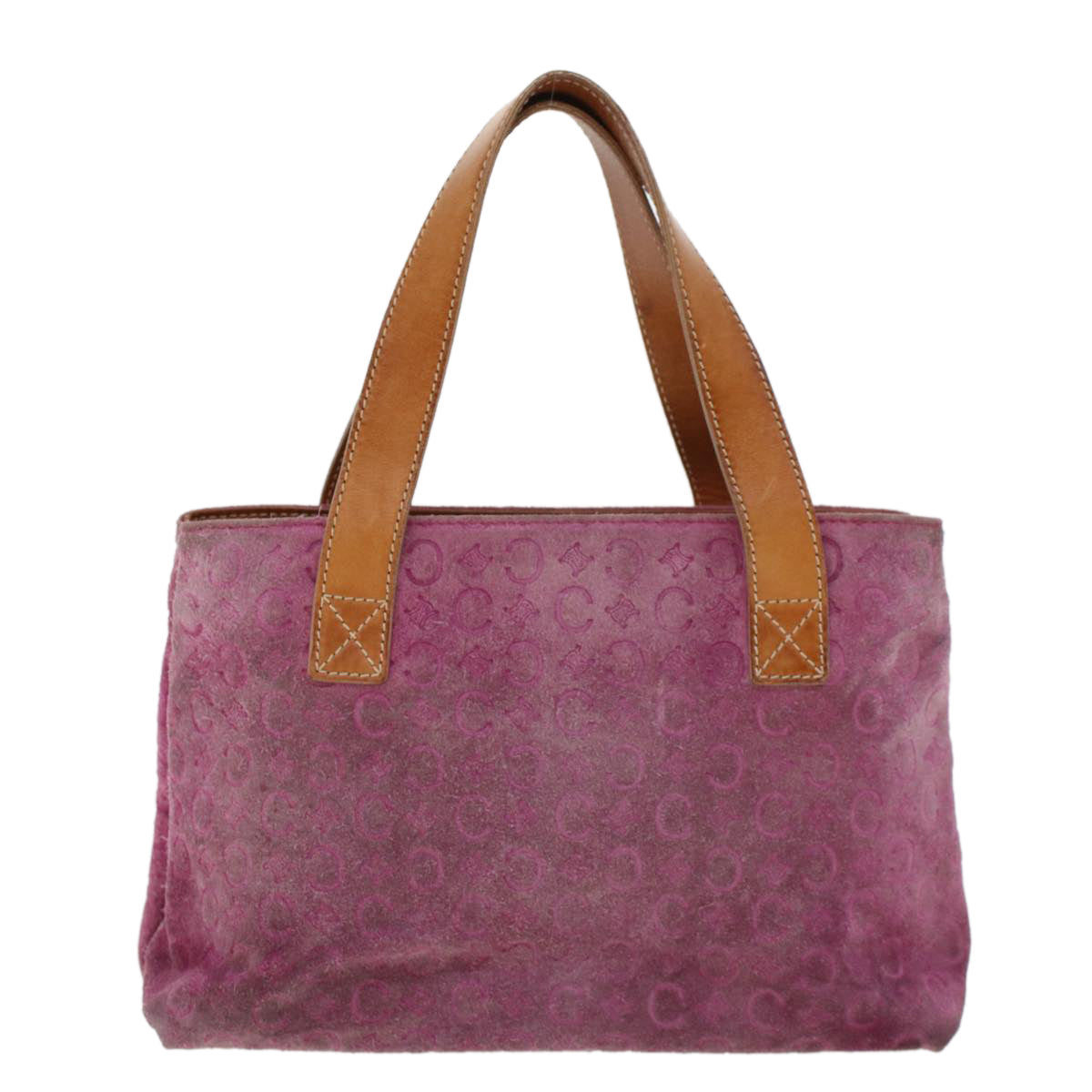 Celine C Macadam Canvas Hand Bag Pink  bs5460