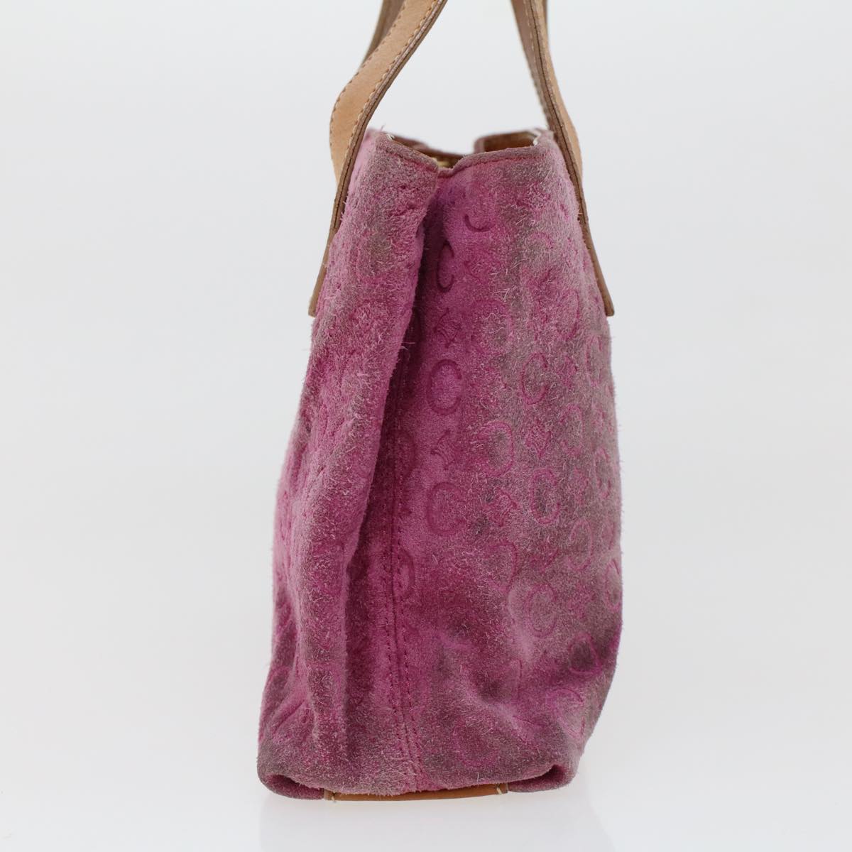 Celine C Macadam Canvas Hand Bag Pink  bs5460