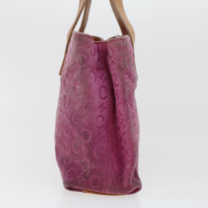 Celine C Macadam Canvas Hand Bag Pink  bs5460