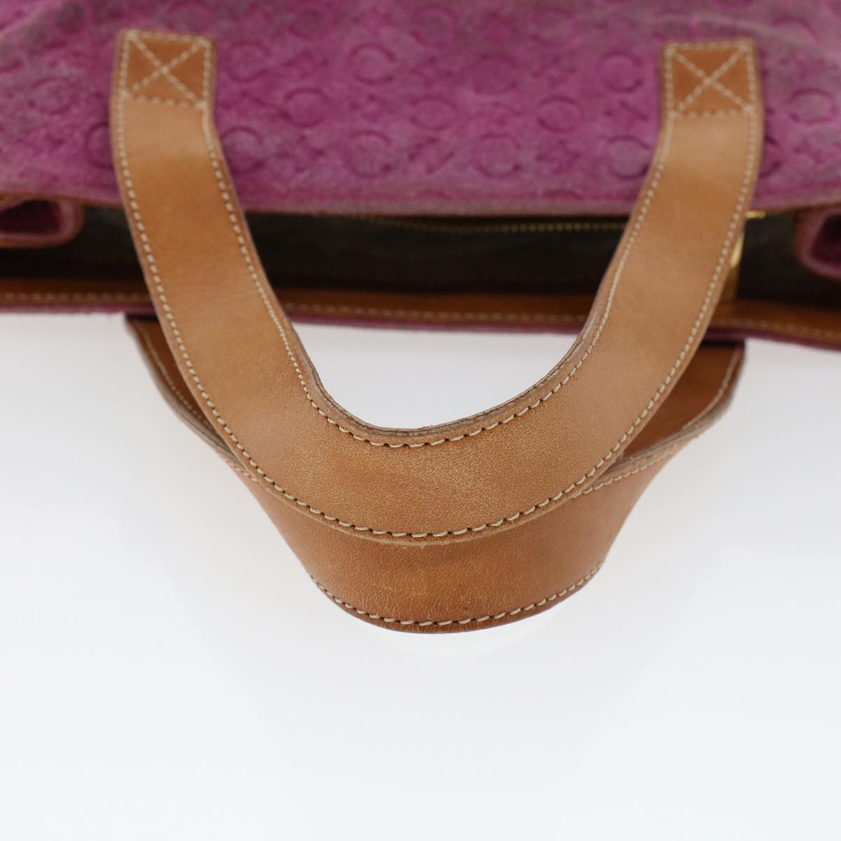 Celine C Macadam Canvas Hand Bag Pink  bs5460