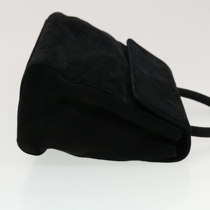 Prada Hand Bag Suede Black  bs5708