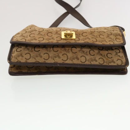 Celine C Macadam Canvas Clutch Shoulder Bag 2Set Beige Navy  bs5756
