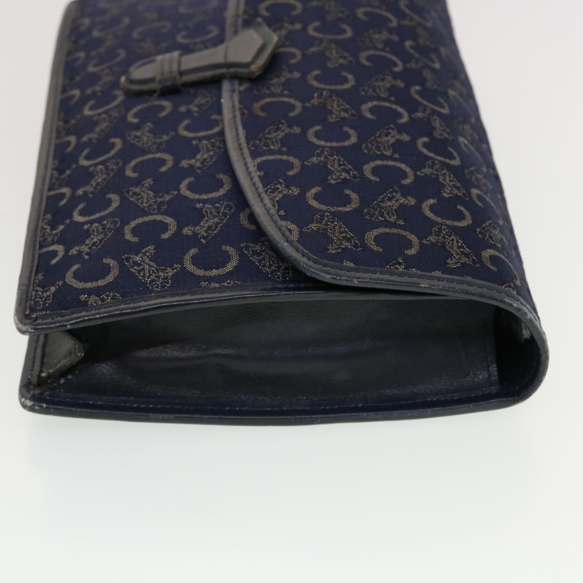 Celine C Macadam Canvas Clutch Shoulder Bag 2Set Beige Navy  bs5756