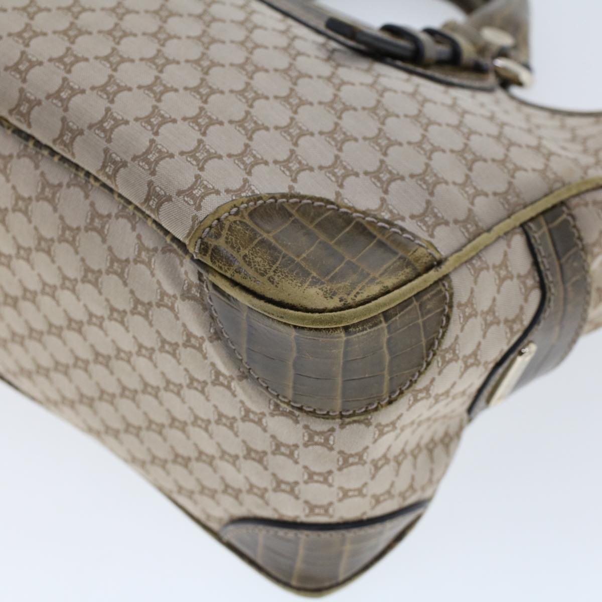 Celine Macadam Canvas Boogie Bag Hand Bag Beige WC-ST-0068  bs5785