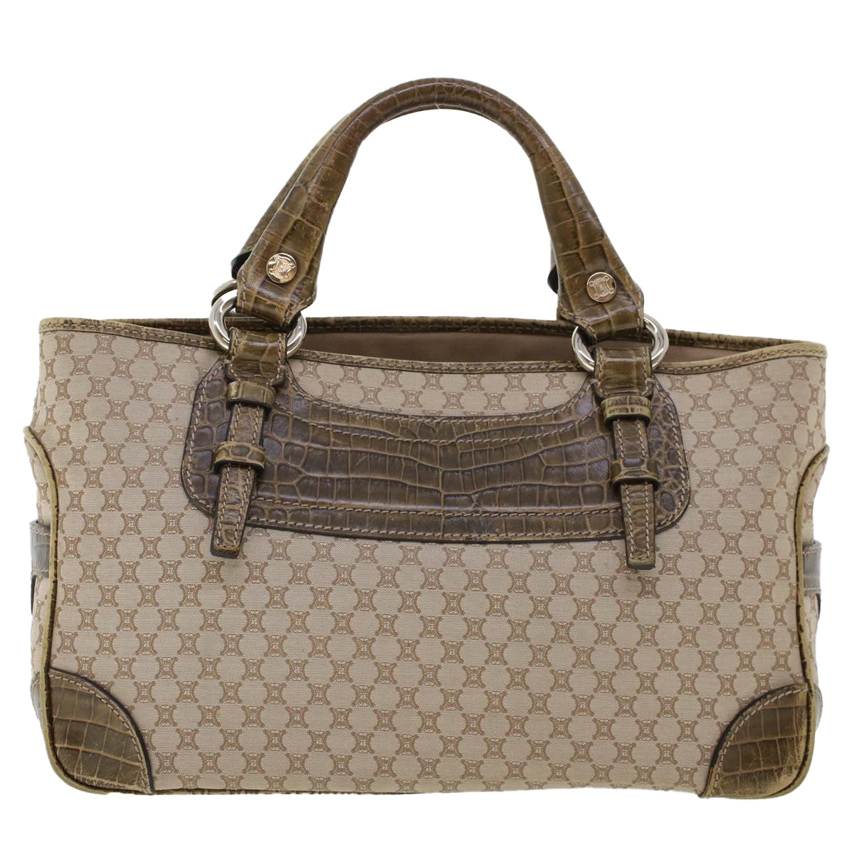 Celine Macadam Canvas Boogie Bag Hand Bag Beige WC-ST-0068  bs5785