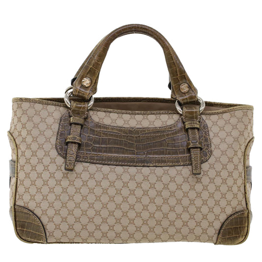 Celine Macadam Canvas Boogie Bag Hand Bag Beige WC-ST-0068  bs5785