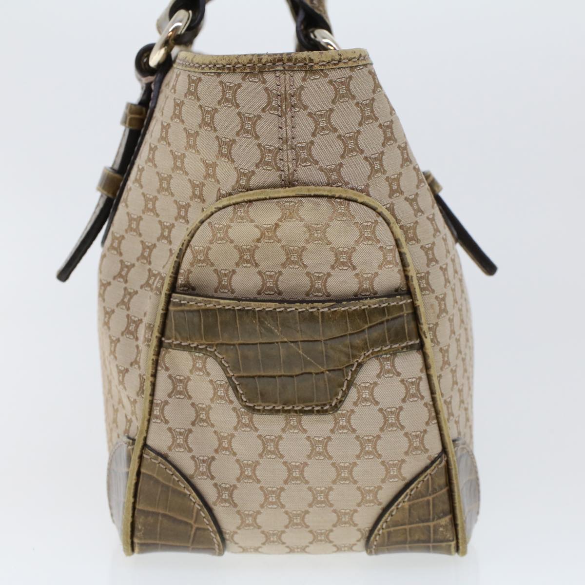Celine Macadam Canvas Boogie Bag Hand Bag Beige WC-ST-0068  bs5785