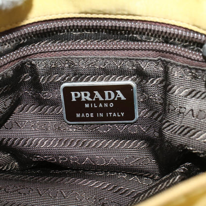 Prada Hand Bag Nylon Yellow  bs5815