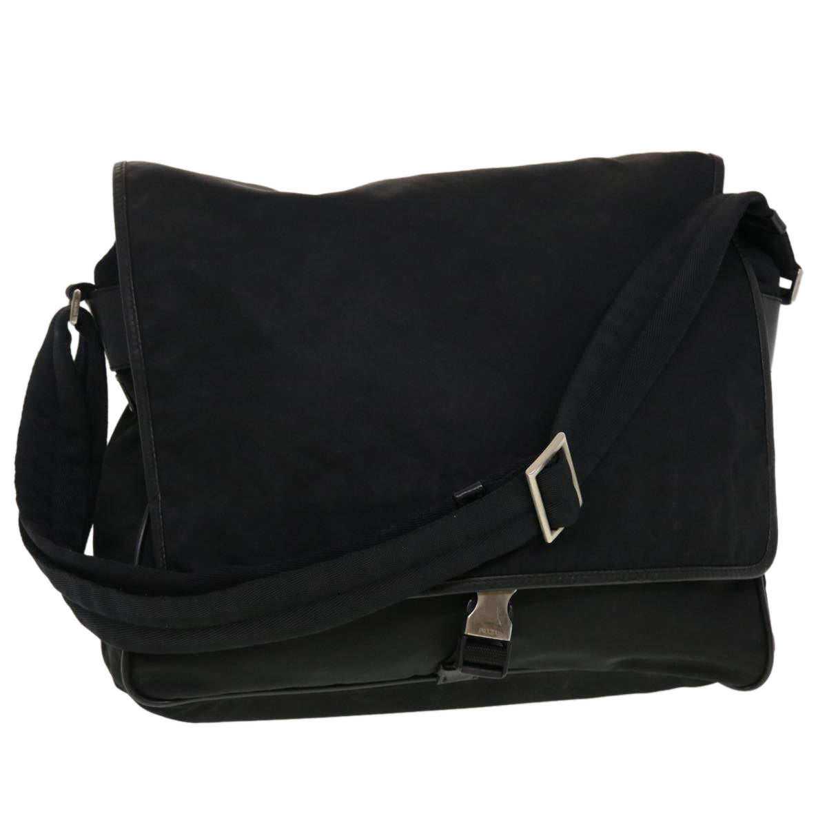 Prada Shoulder Bag Nylon Black  bs5865