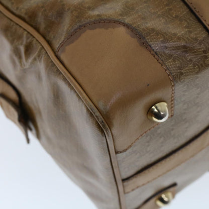 Celine Macadam Canvas Boston Bag Coated Canvas Brown  bs6013