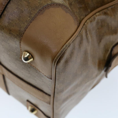Celine Macadam Canvas Boston Bag Coated Canvas Brown  bs6013