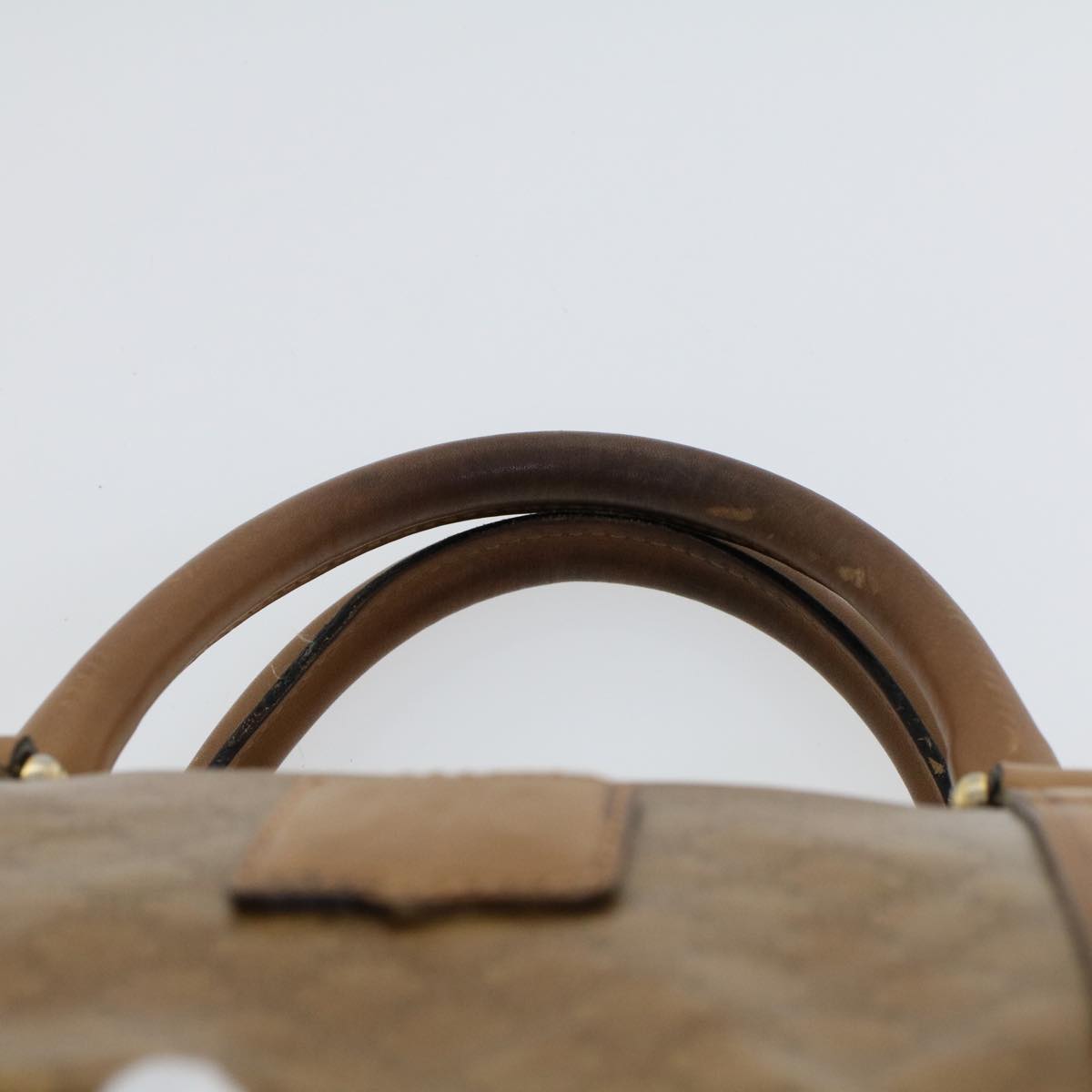 Celine Macadam Canvas Boston Bag Coated Canvas Brown  bs6013