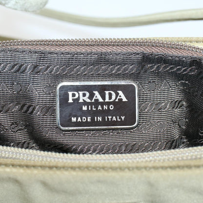 Prada Shoulder Bag Nylon Khaki  bs6125