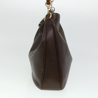 GUCCI Bamboo Shoulder Bag Leather 2way Brown  bs6148