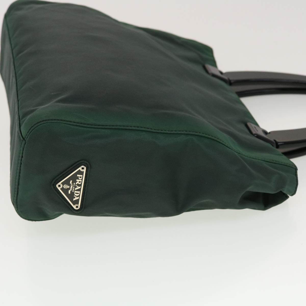 Prada Hand Bag Nylon Green  bs6158