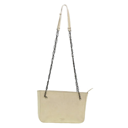 Prada Shoulder Bag Suede White  bs6177