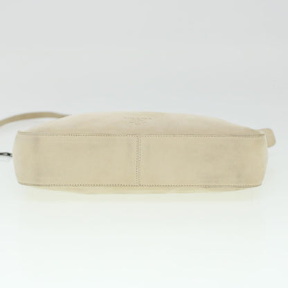 Prada Shoulder Bag Suede White  bs6177