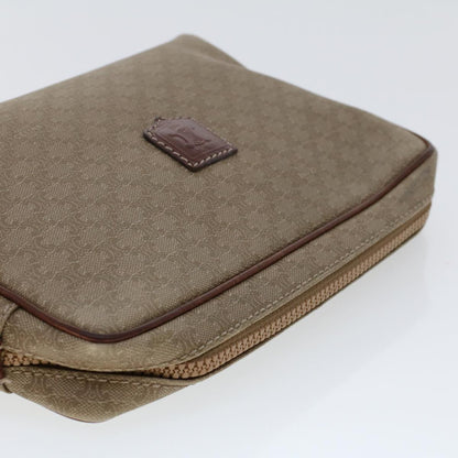 Celine Macadam Canvas Clutch Bag PVC Leather 2Set Beige Brown  bs6264
