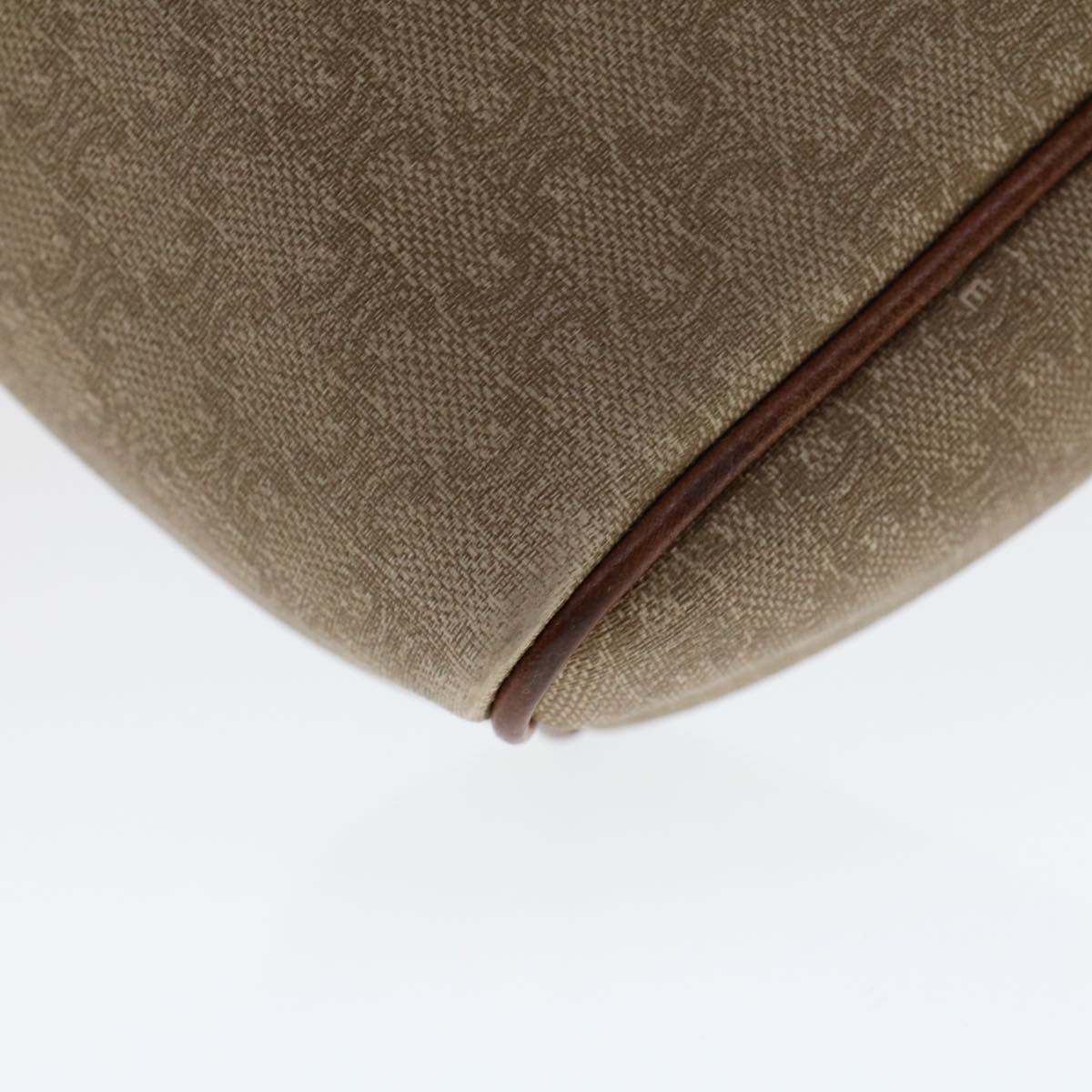 Celine Macadam Canvas Clutch Bag PVC Leather 2Set Beige Brown  bs6264