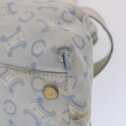 Celine Paris Macadam Shoulder Bag Canvas Blue White  bs6303