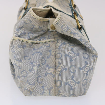 Celine Paris Macadam Shoulder Bag Canvas Blue White  bs6303