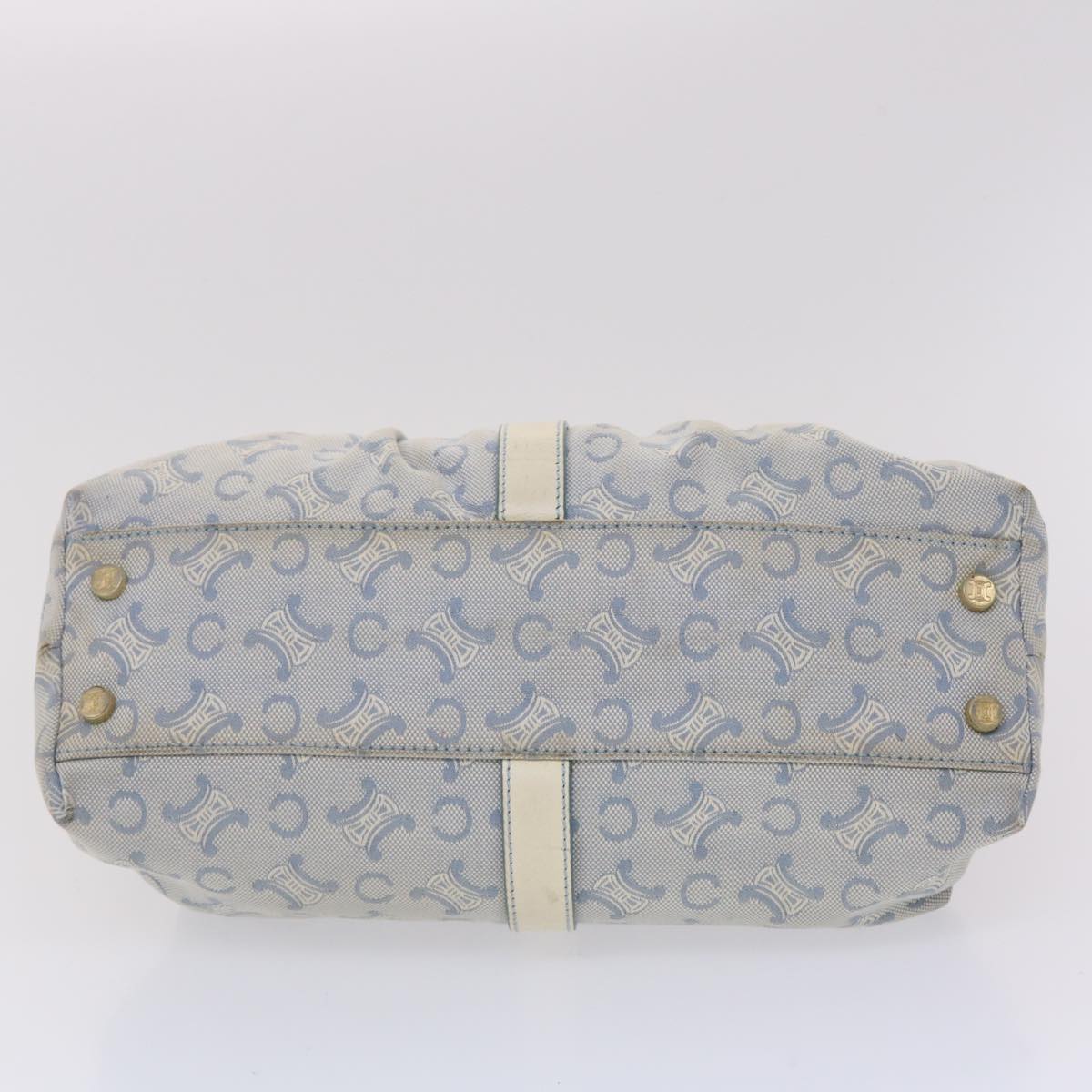 Celine Paris Macadam Shoulder Bag Canvas Blue White  bs6303