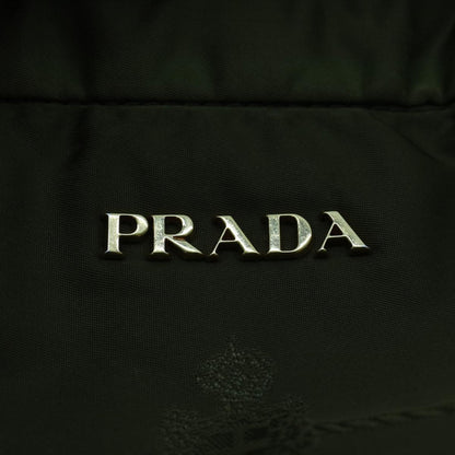 PRADA Tote Bag Nylon Khaki Auth bs6349