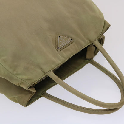 Prada Hand Bag Nylon Khaki  bs6394