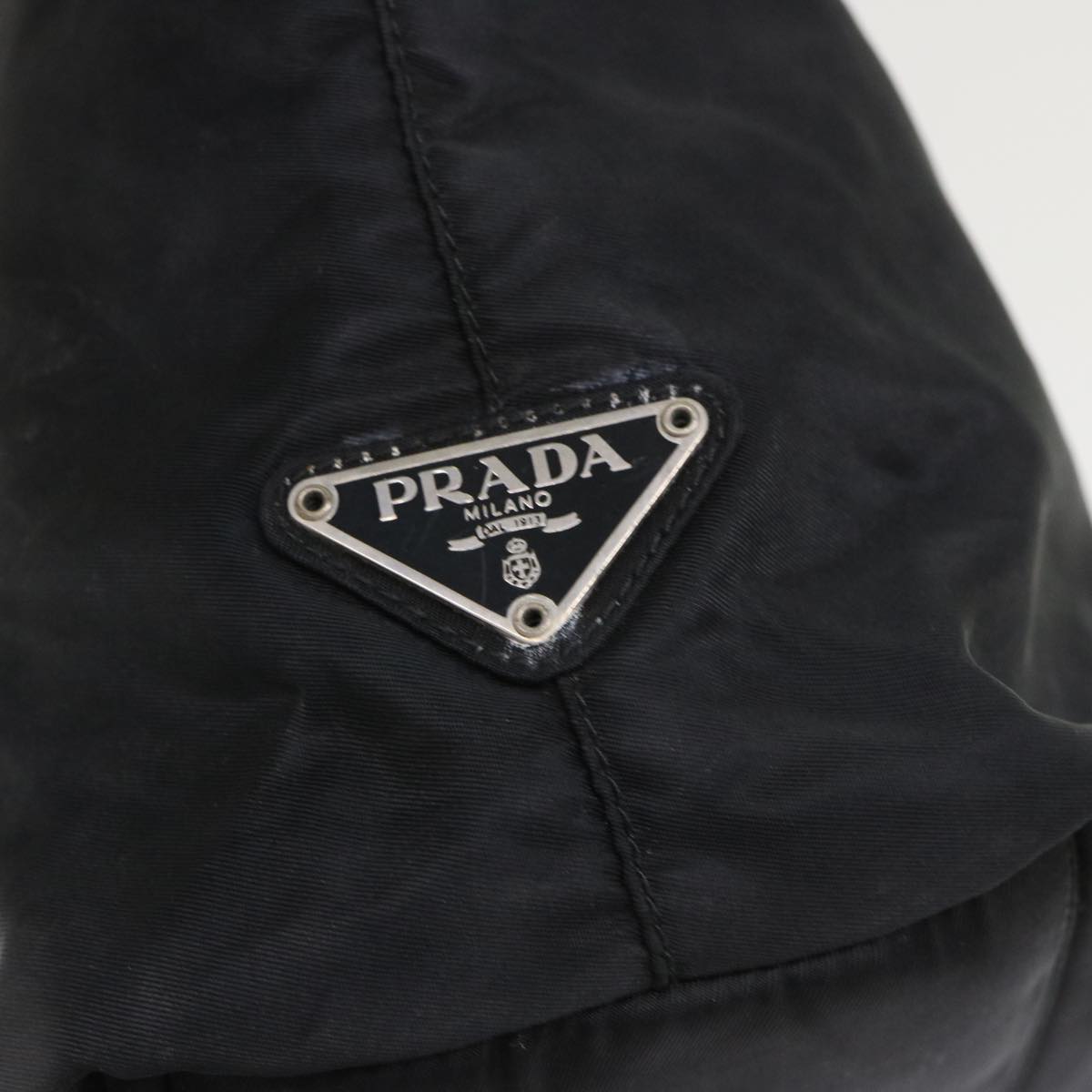 Prada Hand Bag Nylon Black  bs6401