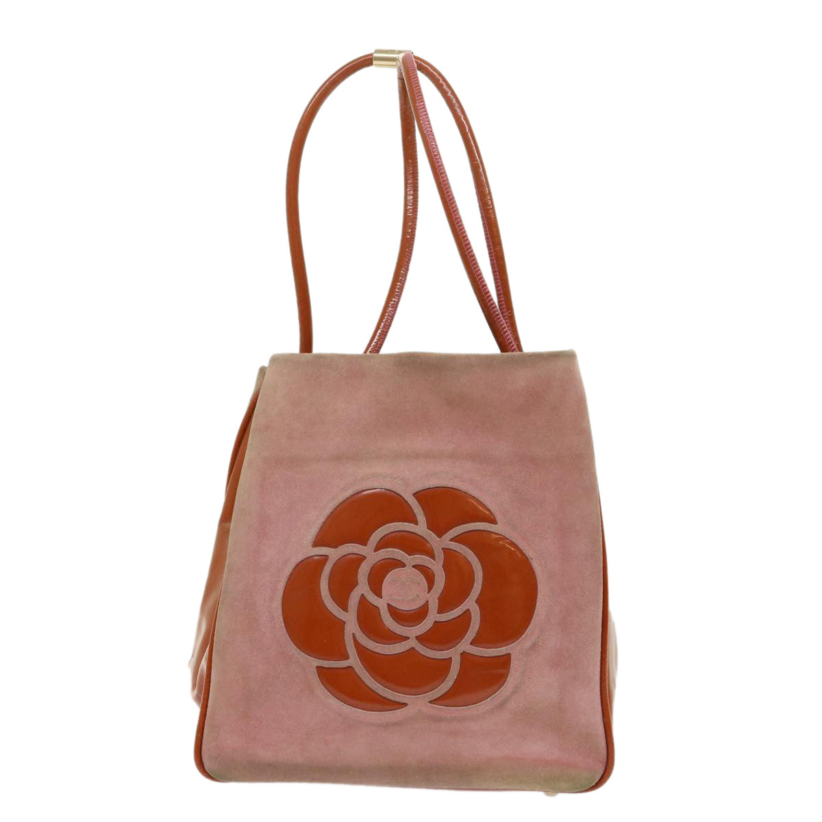 Chanel Shoulder Bag Suede Pink CC Auth bs6446