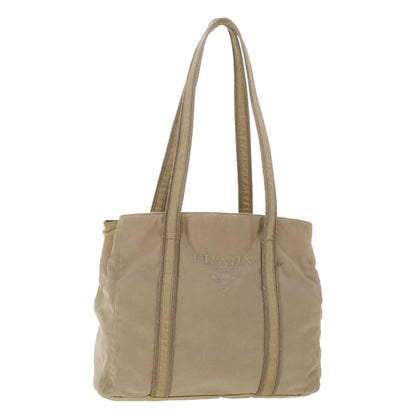 Prada Shoulder Bag Nylon Beige  bs6608