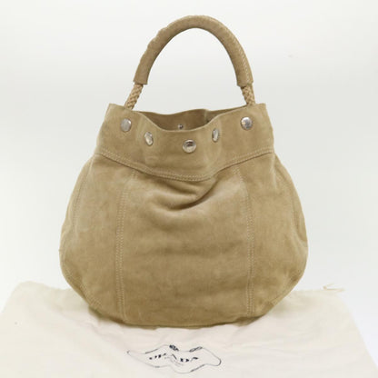 Prada Shoulder Bag Suede Beige  bs6610