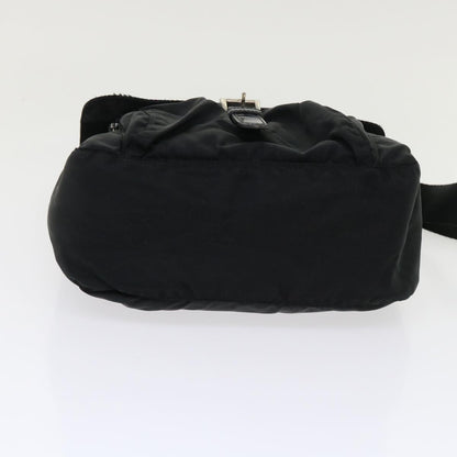 PRADA Shoulder Bag Nylon Black Auth bs6618