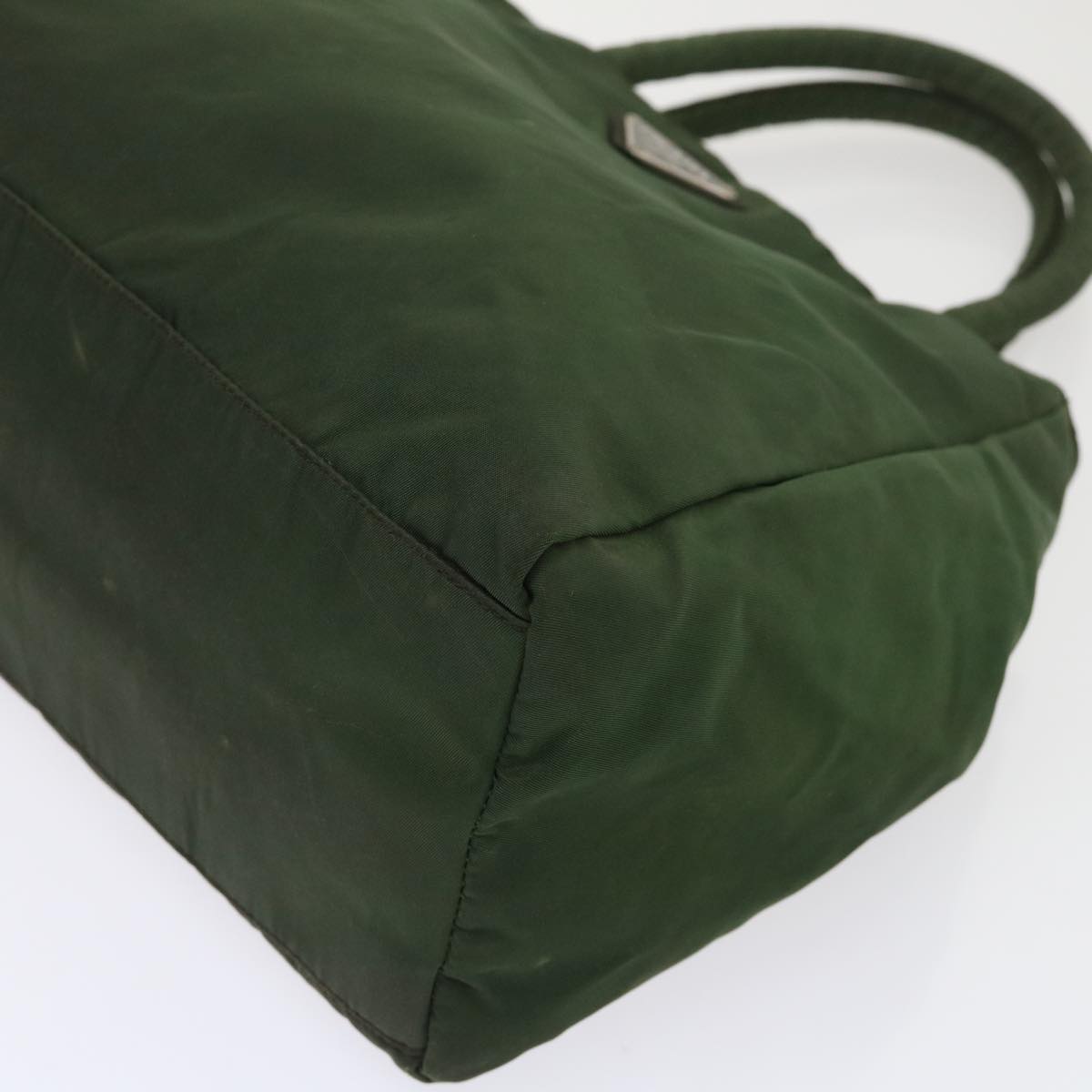 Prada Hand Bag Nylon Green  bs6630