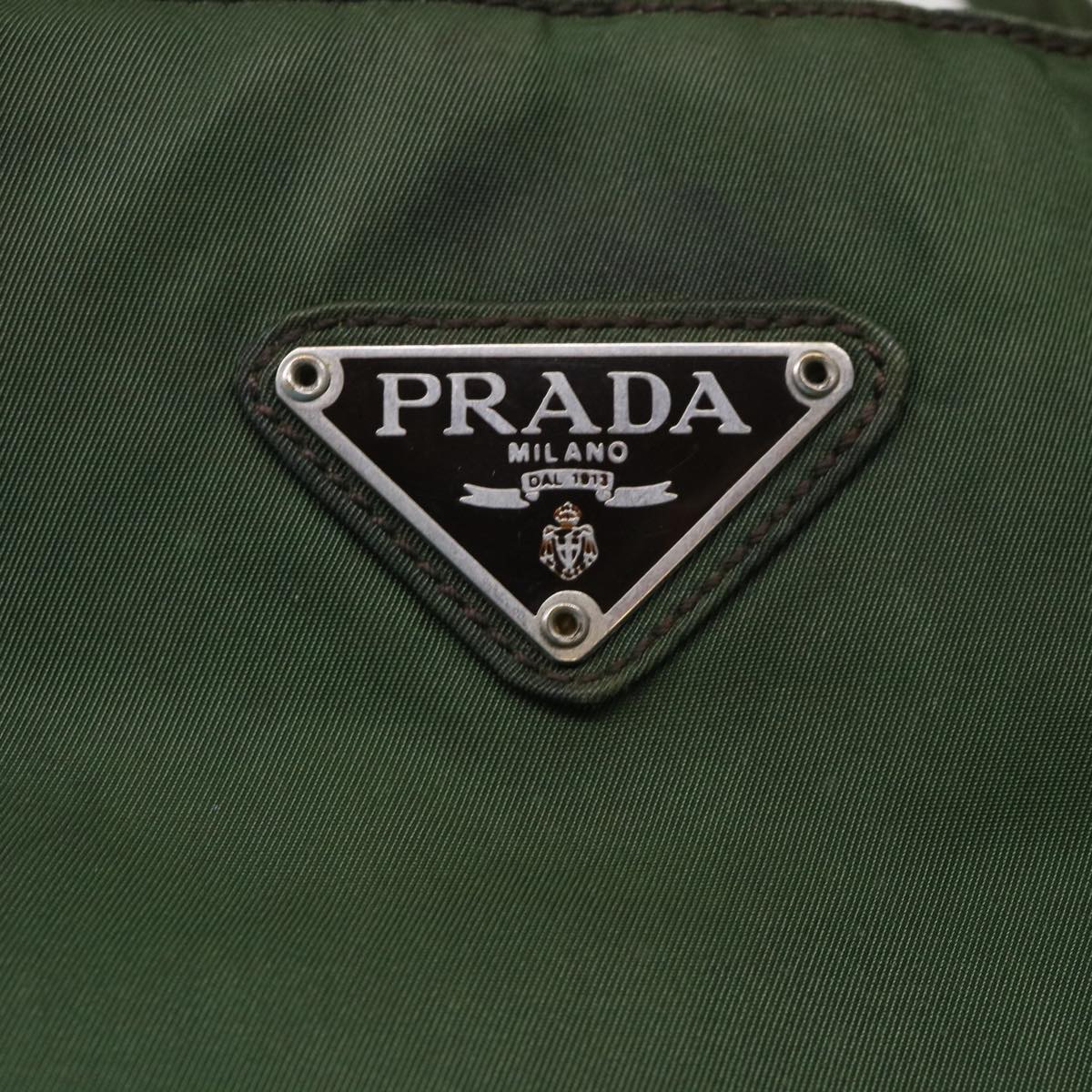 Prada Hand Bag Nylon Green  bs6630