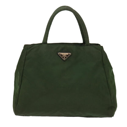 Prada Hand Bag Nylon Green  bs6630