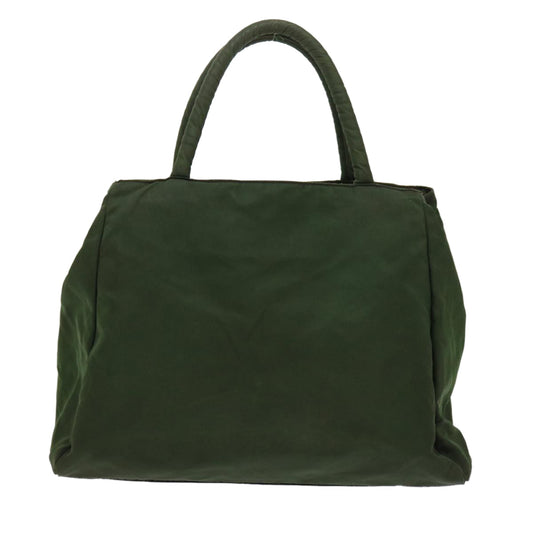 Prada Hand Bag Nylon Green  bs6630