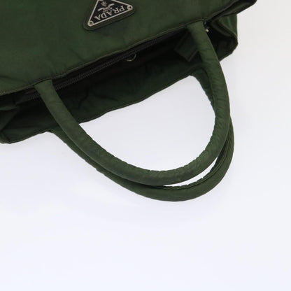 Prada Hand Bag Nylon Green  bs6630