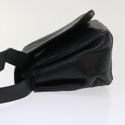 GUCCI Shoulder Bag Leather Black  bs6638