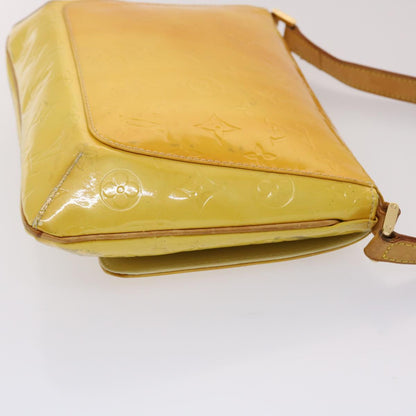Louis Vuitton Monogram Vernis Thompson Street Bag Lime Yellow M91071 Auth bs6717