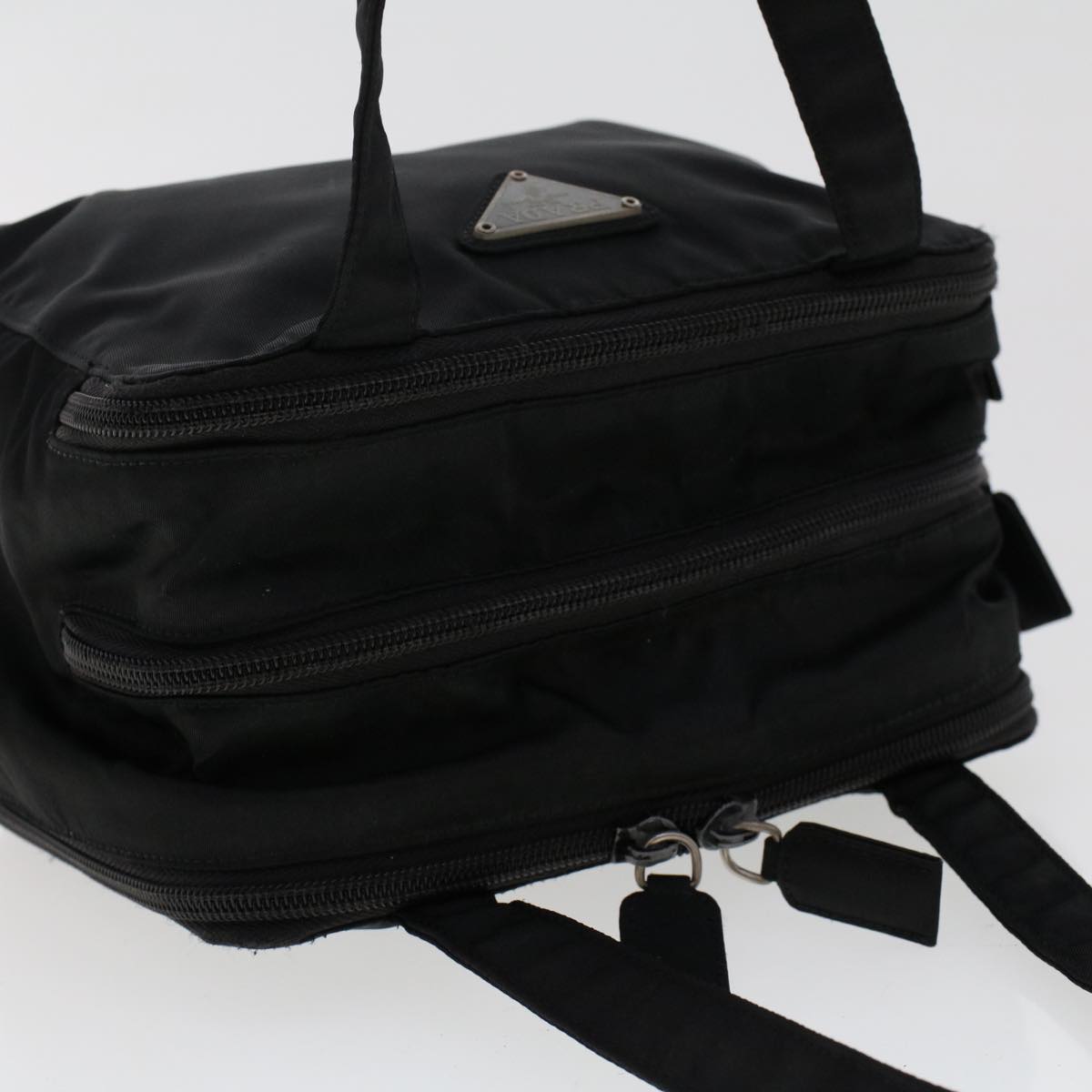 Prada Hand Bag Nylon Black  bs6796