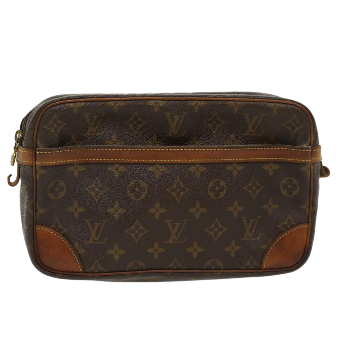 LOUIS VUITTON Monogram Compiegne 28 Clutch Bag M51845 LV  bs6798