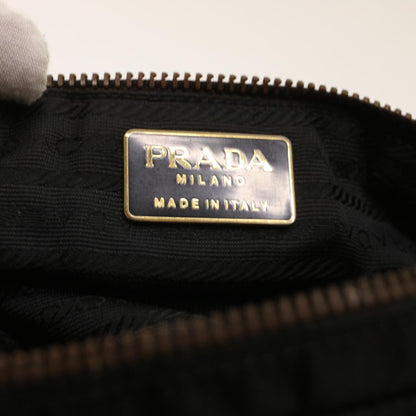 Prada Chain Shoulder Bag Nylon Black  bs6812