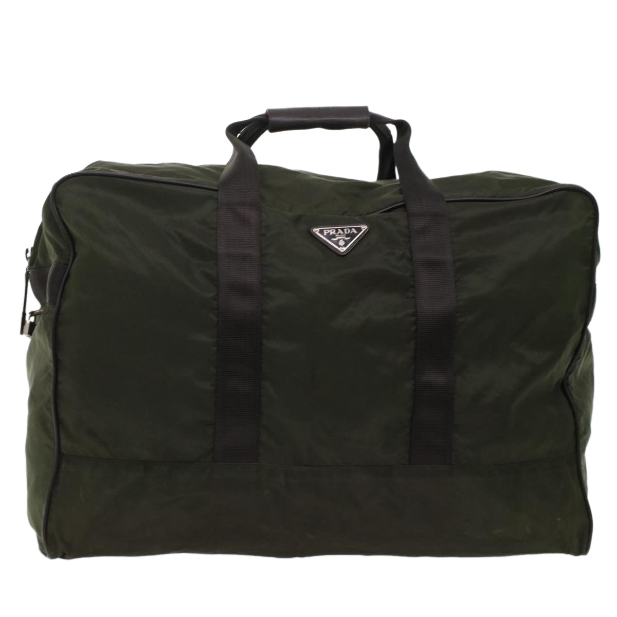 Prada Boston Bag Nylon Green  bs6934