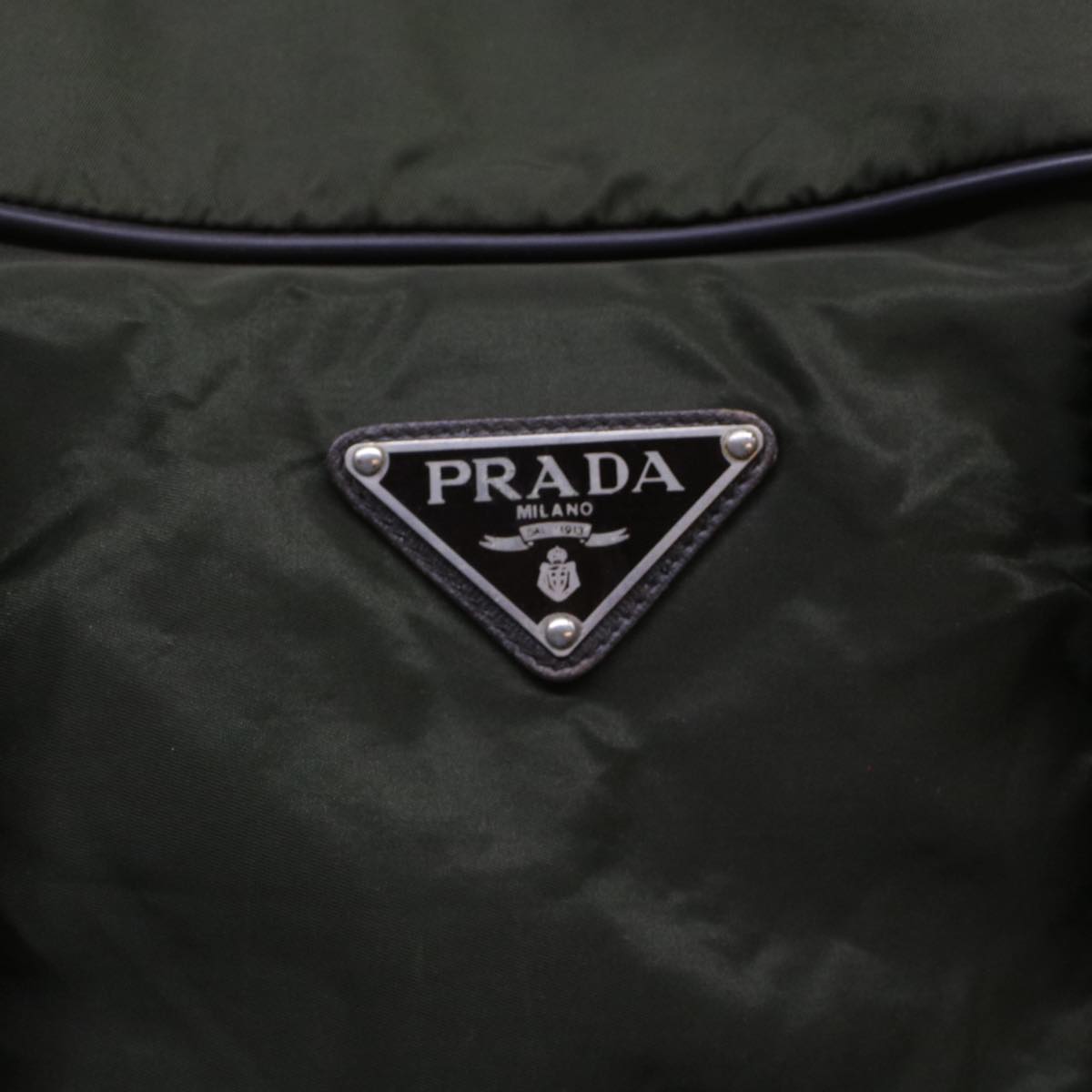 Prada Boston Bag Nylon Green  bs6934